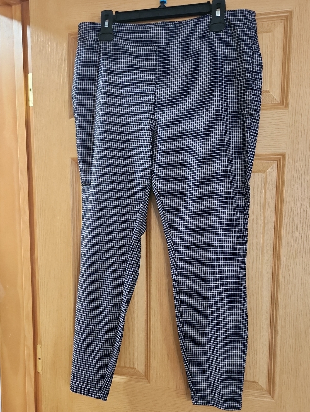Nanette Lepore Navy and White Checked Men's Dress Pants